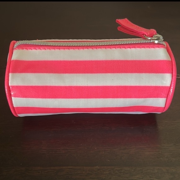 I ❤️ VS Vintage Mini Pink Stripe Cosmetic Bag - Picture 3 of 9